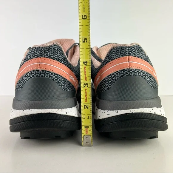 Gdefy Gravity Defyer Mighty Walk Gray Salmon Women's Athletic Shoes TB9024FGP-W - Picture 4 of 11